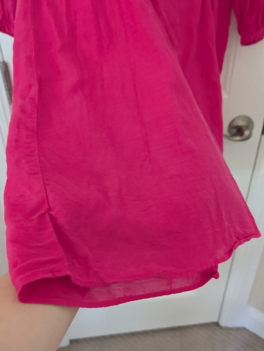 J Crew Cotton Pink Long-Sleeve A-Line Dress 14 - Picture 5 of 9
